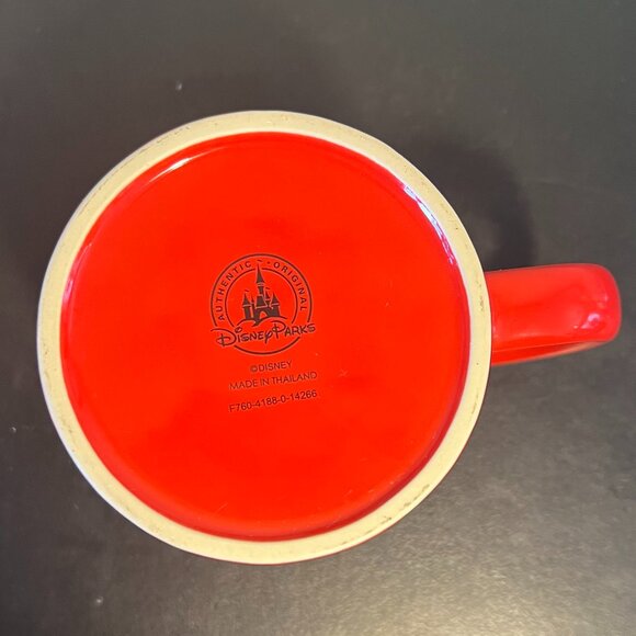 Disney Embossed MINNIE MOUSE Polka Dot Bow Mug ~ Black & Red w/ White Polka Dots - Picture 9 of 10